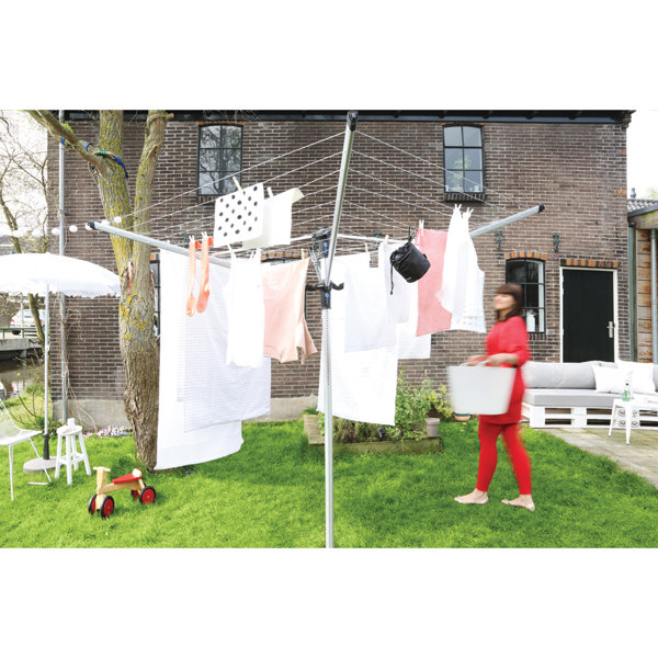 Brabantia LiftOMatic Advance Outdoor Clothesline with Metal Ground